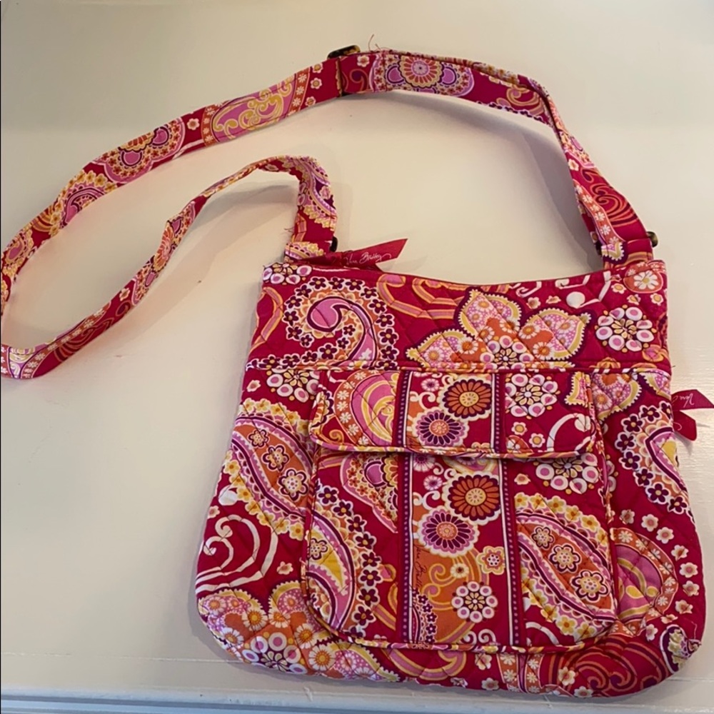 Vera Bradley Hipster Crossbody in Raspberry Fizz